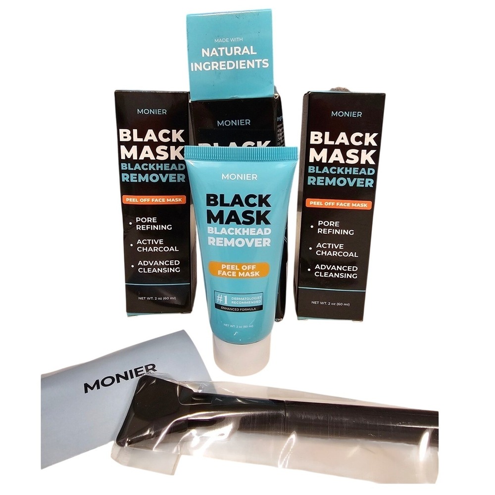 NEW Monier Black Mask Blackhead Remover Pore Refining Peel Off Vegan Cruelty Fre